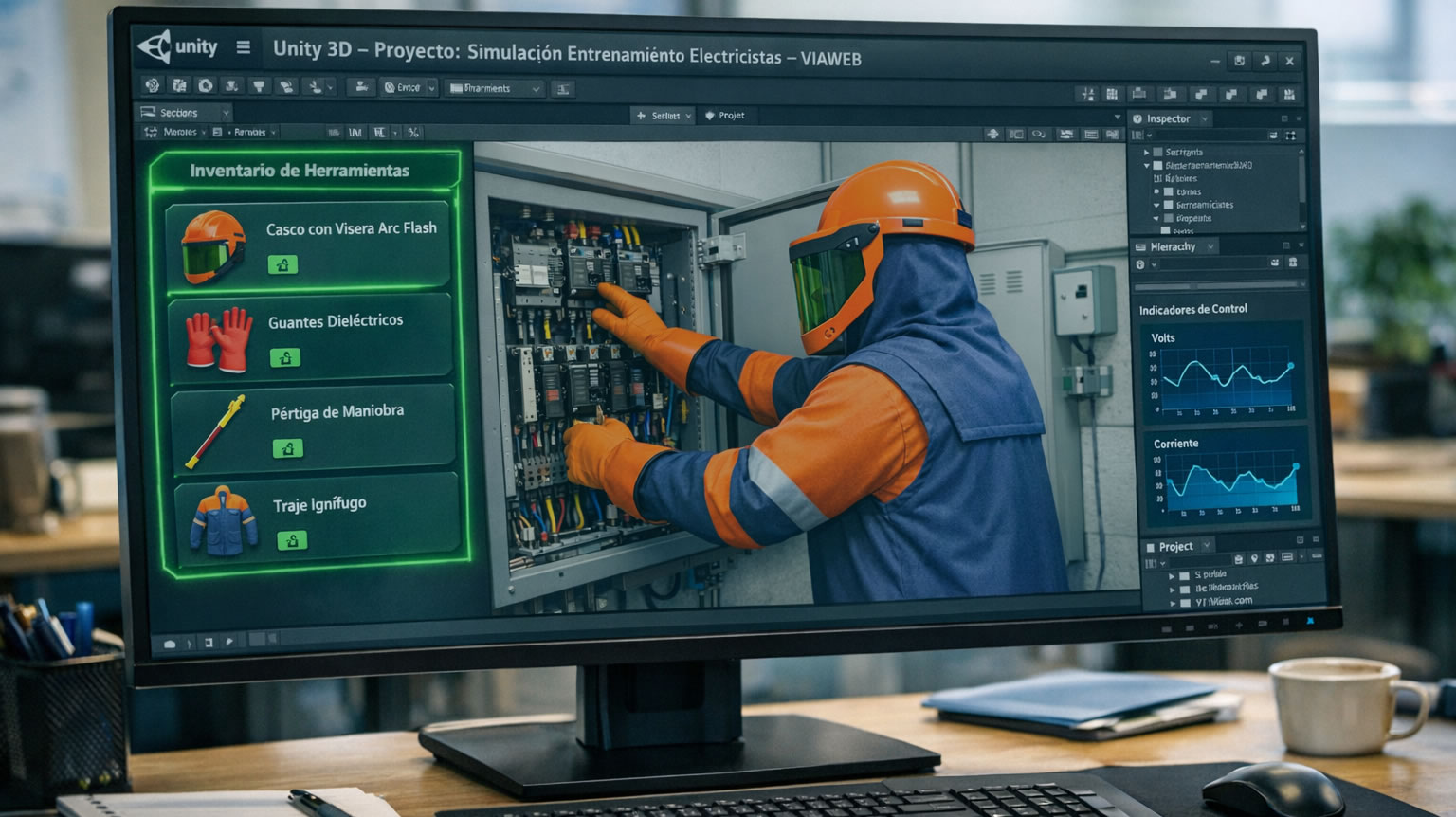Simuladores 3D interactivos para entornos empresariales